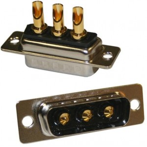 680S17W2103L401, Соединители D-Sub со смешанными контактами IP67 POWER-D 17W2 40A MALE SOLDER