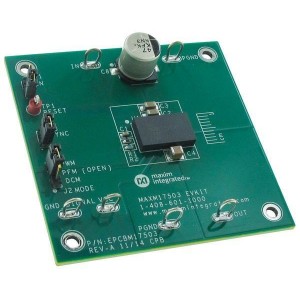 MAXM17503EVKIT#, Средства разработки интегральных схем (ИС) управления питанием Evaluation kit for 60V, 2.5A Integrated Inductor Power Module