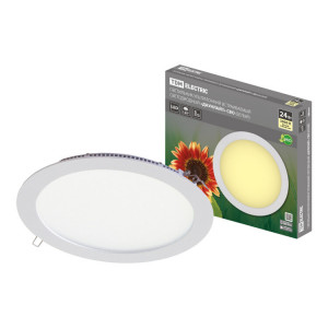 Светильник ультратонкий встраиваемый светодиодный "Даунлайт" СВО (белый) 24 Вт 3000К SQ0329-0236