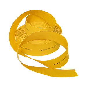 Термоусаживаемая трубка ТУТ нг 60/30 желтая рулон PROxima tut-60-y