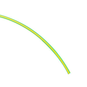 Термоусаживаемая трубка ТУТ нг 6/3 жел-зел рулон PROxima tut-6-yg