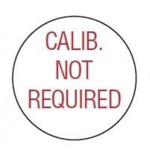 QCC226, Таблички и промышленные предупредительные знаки CAL NOT REQ 1/2" Sold by Pack of 200