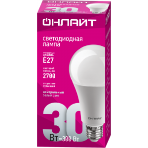 Лампа светодиодная 61 971 OLL-A70-30-230-4K-E27 30Вт 61971