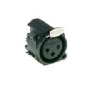 AC3FAH1-AU-B, Разъемы XLR PLASTIC A PANEL H-PCB 3 SKT GLD CON