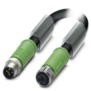 1408806, Кабели для датчиков / Кабели для приводов SAC-4P-M12MST/0,3- PUR/M12FST