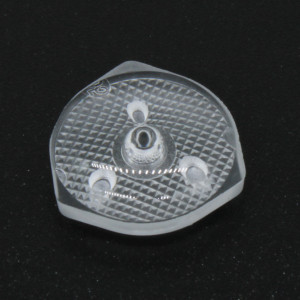 ATVH57-64-46W, Линза широкоугольная (TV back light lens), 2835/3030, эфф=93%, ~160°, D=15,65mm  H=5,9mm (3 пина на внутреннем диаметре 7.46мм), PMMA