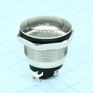 PBS-28B-W, Кнопка антивандальная OFF-(ON) (2A 250VAC) Защита IP66