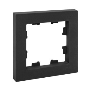 1 - местная рамка, ч-рная, пластик Эпика EKF UP1-FPB-01