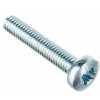 Винт DIN 7985 М3х8 полукруглая голова класс прочности 4.8 покрытие цинк