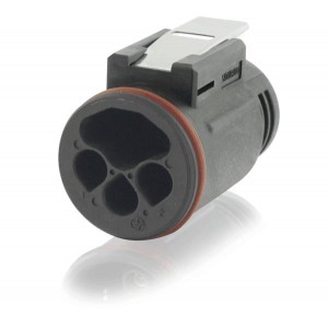 UTL6122G1W5S, Стандартный цилиндрический соединитель Female plug, 8 pos IP68/69K