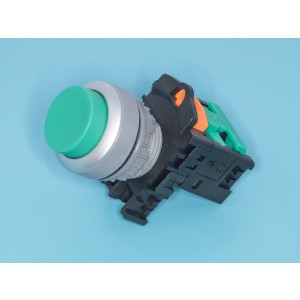TN2BLG-1A, Кнопка управления выступающая, без фиксации, d 30 мм, НР, зеленая