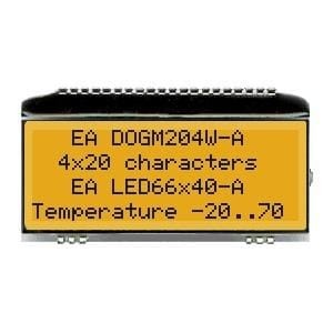 EA DOGM204W-A, Светодиодная подсветка 4x20 - 4.83mm Black&White +
