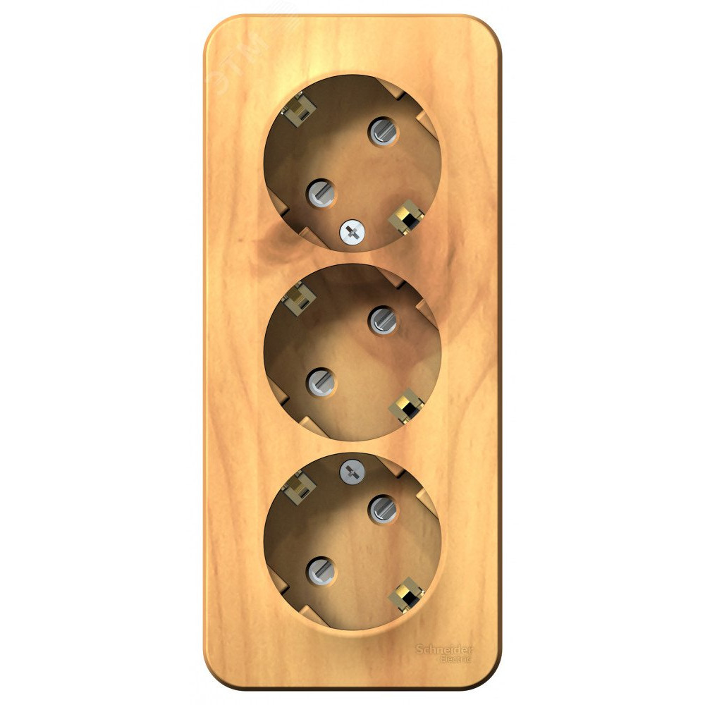 Изображение товара Розетка 3-м ОП Blanca 16А IP20 250В с заземлением