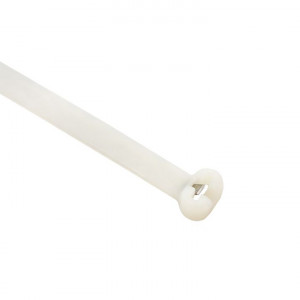 Хомут нейлоновый со стальным зубом (б), 8x300 (100шт) PROxima plc-fl-ctsbw-8x300