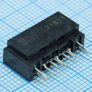 5607-5102- SH, Разъем SATA вилка 7 контакьлв монтаж в отверстие