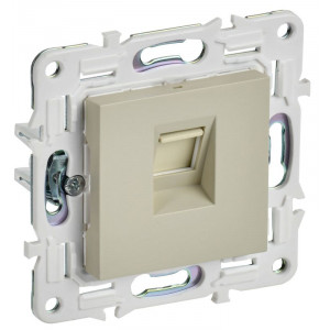 SKANDY Розетка компьютерная RJ45 кат.5E SK-K01B бежевый IEK SK-K10-1-K10