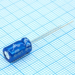 JRB1C221M02500630110000B, Конденсатор алюминиевый электролитический 220мкФ 16В  ±20% (6.3 х 11мм) радиальные выводы 2.5мм 95мА 2000час 105°С россыпь