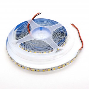 LED-лента 3528 WW/120 чипов/1м/12V, самоклеящаяся / белая тёплая / 120 чип диодов 3528 на метр / потребляемая мощность 9,6 Вт/м / 840Лм/м / 3000k / 8мм