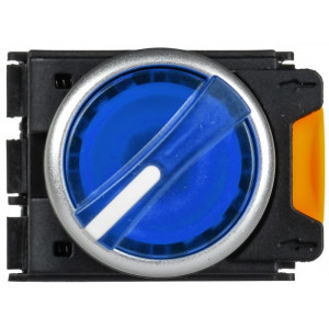 Переключатель с подсв. 2 полож. 1NO+1NC синий MASTER IEK MI-SW60-11XD-3-14-2-K07