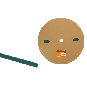 Термоусаживаемая трубка ТУТнг 8/4 зеленая (100 м/ролл) SQ0518-0011