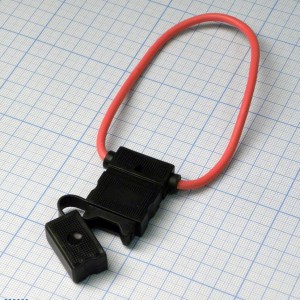 ZH709 2mm, Держатель предохранителя авто на провод с крышкой