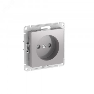 ATLASDESIGN РОЗЕТКА без заземления со шторками, 16А, быстрозажимные клеммы, АЛЮМИНИЙ ATN000349S