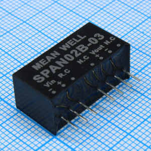 SPAN02B-03, Преобразователь DC/DC, на печатную плату, 2 Вт