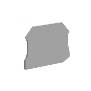 Торцевая крышка TU2.5-3-GY-EA, Торцевая крышка, для клемм TU2,5-2…, цвет: серый