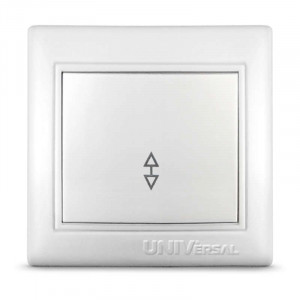 Переключатель проходной 1-кл. СП Севиль 10А IP20 бел. С0025