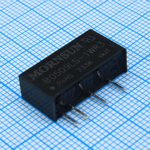 B0509LS-1WR3, Преобразователь DC/DC на печатную плату вход 5В, выход 9В, 111мА (ТНТ)