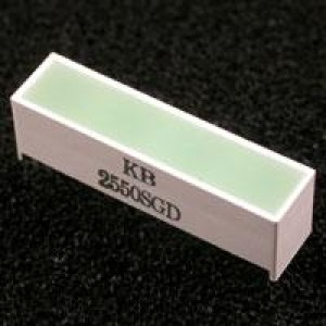 KB2550SGD, Светодиодные панели и матрицы Green 568nm 70mcd Diffused Light Bar