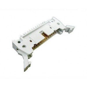86130202314345E1LF, Проводные клеммы и зажимы Header,Long Angled Spill,Thru-Mnt,20P