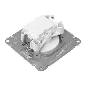 Механизм розетки, 16А, без заземления, без шторок, белый Эпика EKF UP1-SOW-100