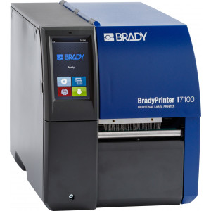 brd149047, Принтер BRADY i7100-600-EU с базовым ПО BWS. Разрешение 600dpi. В компл.: шнур питания ЕС, 2 пустые втулки диам. 25,4мм, USB-кабель, компакт-диск с драйвером, руководство пользователя на разных языках, руководство по настройке на англ. языке и печатное ру