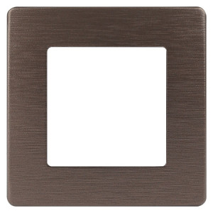 Рамка для розеток и выключателей Серия 12 12-5101-13 на 1 пост, Сатин, бронза Б0052506