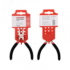 Плоскогубцы мини 120мм, никелированные, обливные рукоятки, авторазжим, высокоуглеродистая сталь CrV