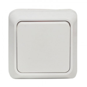Рим Выключатель 1-клавишный 10А белый ENV10-021-10
