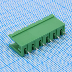 2EDGV-5.08-06P-14-100A(H), Разъемный клеммный блок на плату, 6 контактов. Серия 2EDGV-5.08