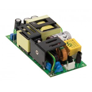 RPS-200-24, AC-DC, med, 201.6Вт (141.6 Вт без обдува), ККМ, вход 80…264В AC 47…63Гц, 113…370B DC, выход 24В/8.4А, рег. вых. 22.8…25.2В, изоляция 4000В AC, на плате 103.4х62х40мм, -30…+70°С, выход на вентилятор 12В/0.5А