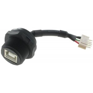 USBBF7, Кабели USB / Кабели IEEE 1394 USB TYPE B FEM REC W/CORD TO 5 PIN CONN