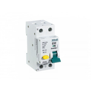 Выключатель автоматический дифференциального тока 2п (1P+N) C 32А 30мА тип AC 6кА ДИФ-103 16207DEK