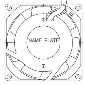 08025MB-A1L-AA-00, Вентиляторы переменного тока AC Axial Fan, 80x25mm, 115VAC, 24CFM, 6.5W, Flange, Wire