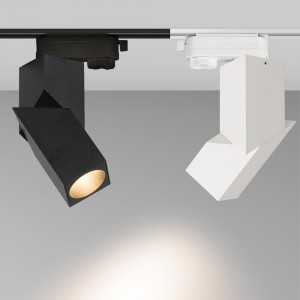 Светильник LGD-TWIST-TRACK-4TR-S60x60-12W Day4000 (BK, 30 deg) 026760(1), Светильник подвесной для треков/шин 4 провода, 12Вт. Цвет свечения ДНЕВНОЙ 4000K, световой поток 1000лм, CRI>90, угол свечения 30°, угол регулировки наклона 90°, угол поворота 355°. Корпус прямоугольный, металл, цвет черный, IP40. Размер LxWxH 60x60x195мм