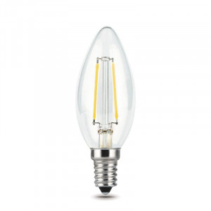Лампа светодиодная филаментная Black Filament 5Вт свеча 4100К нейтр. бел. E14 450лм 103801205