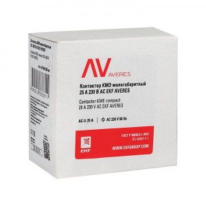 Контактор КМЭ 25А 400В АС AVERES ctr-s-25-00-400-av