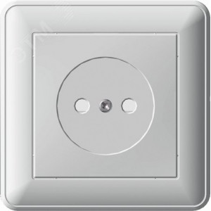 Розетка 1-м СП W59 16А IP20 без заземл. защ. шторки бел. SE RS16-151-18