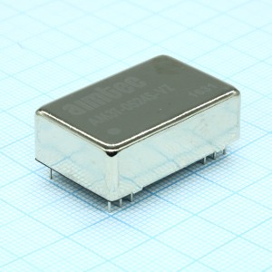 AM3T-0524S-VZ, DC/DC, 3Вт, вход 4.5…9В, выход 24В/0.125А, изоляция 1500В DC, КПД 70%, максимальная емкостная нагрузка не более 220мкФ, DIP24, 31.75x20.32x10.16мм, -40…85°C, металл
