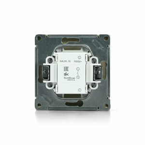 ARTGALLERY 1-клавишный выключатель кнопочный, 10А, механизм, алюминий GAL000315