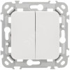 FLITE Выключатель 2-клавишный 10А ВС12-1-0-ФлБ белый IEK FI-V20-0-10-1-K01