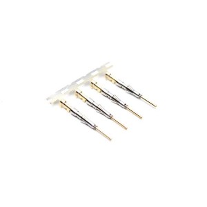 SP20W2F, Стандартные цилиндрические контакты Pin Contact, Stamped, Size 20, Gold Flash over Nickel, Wire Range .34-.50mm , 20-22 AWG,with 3 Tangs